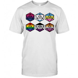 Lgbt Dungeons And Dragons Dice D20 T-Shirt